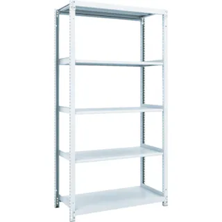 【CAINZ-DASH】トラスコ中山 スチールラック M1型抗菌塗装ボルトレス軽量棚900X320XH1800 4段 M1-6334【別送品】