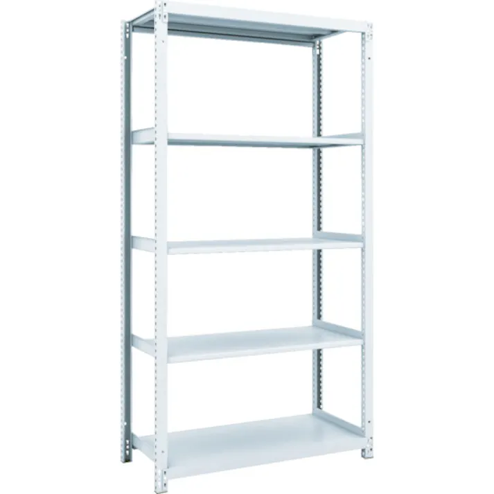 【CAINZ-DASH】トラスコ中山 スチールラック M1型抗菌塗装ボルトレス軽量棚900X320XH1800 4段 M1-6334【別送品】