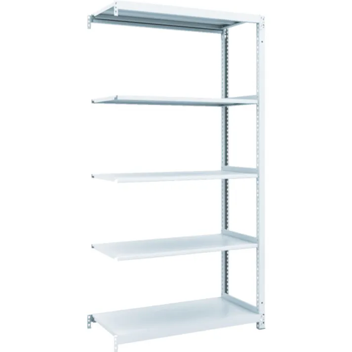 【CAINZ-DASH】トラスコ中山 スチールラック M1型抗菌塗装ボルトレス軽量棚900X420XH1800 4段 連結 M1-6344B【別送品】