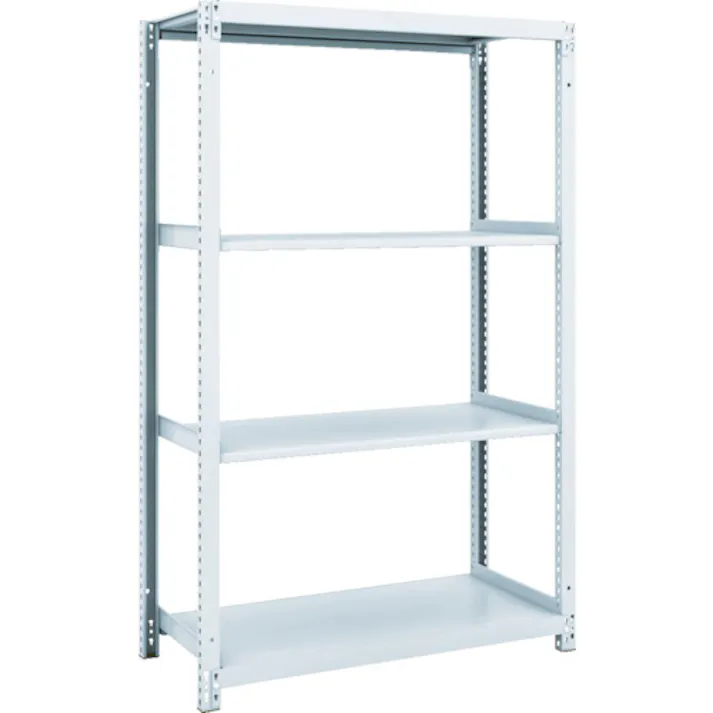 【CAINZ-DASH】トラスコ中山 スチールラック M1型抗菌塗装ボルトレス軽量棚900X320XH1500 4段 M1-5334【別送品】