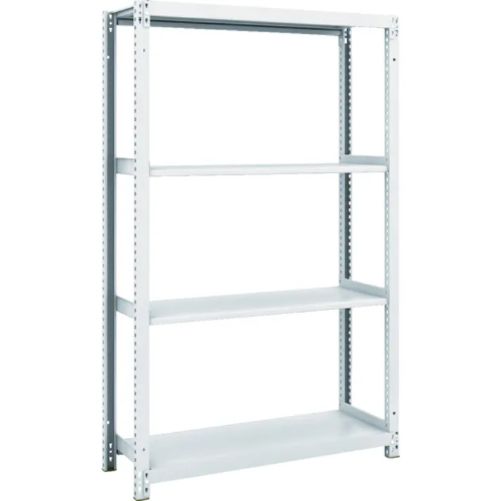 【CAINZ-DASH】トラスコ中山 スチールラック M1型抗菌塗装ボルトレス軽量棚900X320XH1500 4段 M1-5334【別送品】