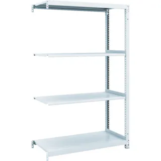 【CAINZ-DASH】トラスコ中山 スチールラック M1型抗菌塗装ボルトレス軽量棚900X320XH1500 4段 連結 M1-5334B【別送品】