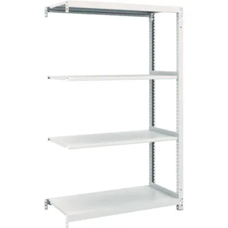 【CAINZ-DASH】トラスコ中山 スチールラック M1型抗菌塗装ボルトレス軽量棚900X420XH1500 4段 連結 M1-5344B【別送品】