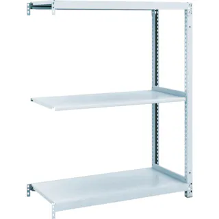 【CAINZ-DASH】トラスコ中山 スチールラック M1型抗菌塗装ボルトレス軽量棚900X320XH1200 4段 連結 M1-4334B【別送品】