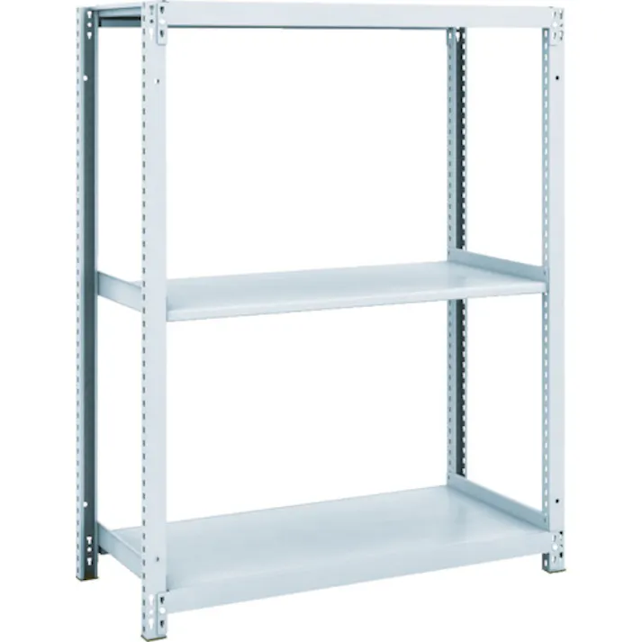 【CAINZ-DASH】トラスコ中山 スチールラック M1型抗菌塗装ボルトレス軽量棚900X320XH1200 3段 M1-4333【別送品】