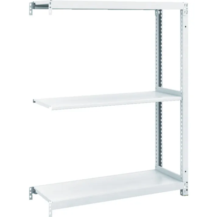 【CAINZ-DASH】トラスコ中山 スチールラック M1型抗菌塗装ボルトレス軽量棚900X320XH1200 3段 連結 M1-4333B【別送品】