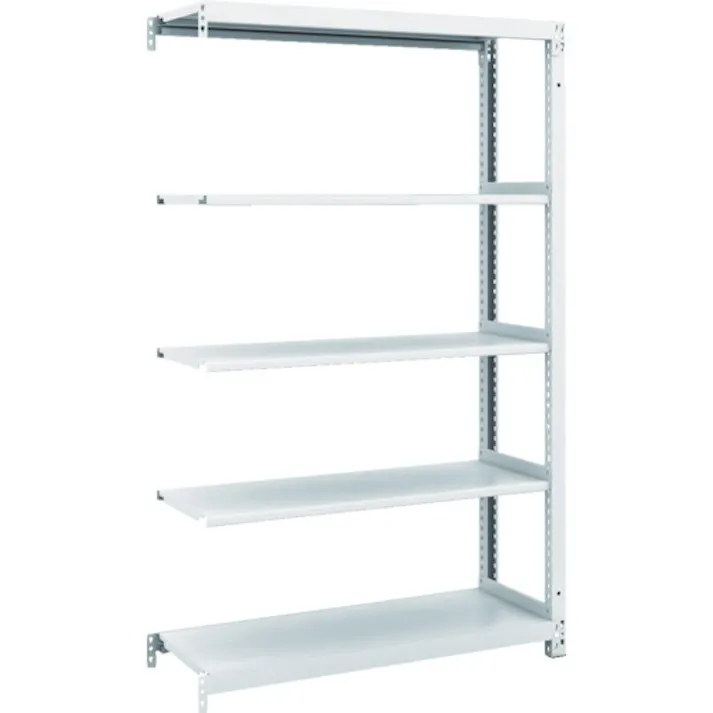 【CAINZ-DASH】トラスコ中山 スチールラック M1型抗菌塗装ボルトレス軽量棚900X320XH1500 5段 連結 M1-5335B【別送品】