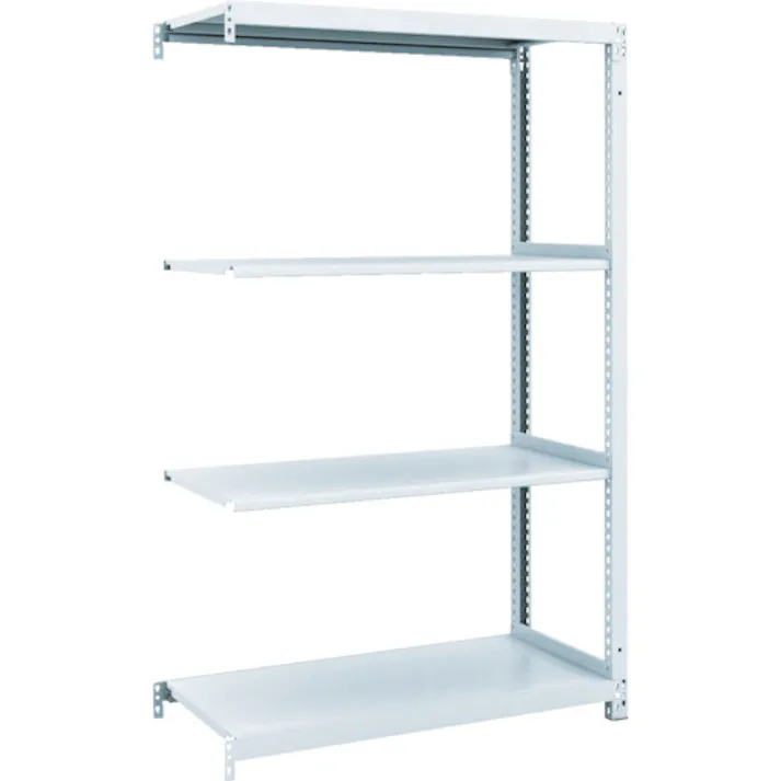 【CAINZ-DASH】トラスコ中山 スチールラック M1型抗菌塗装ボルトレス軽量棚900X420XH1500 5段 連結 M1-5345B【別送品】