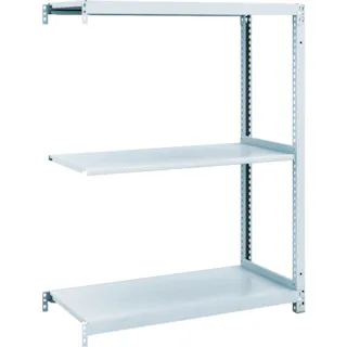 【CAINZ-DASH】トラスコ中山 スチールラック M1型抗菌塗装ボルトレス軽量棚900X320XH1200 5段 連結 M1-4335B【別送品】