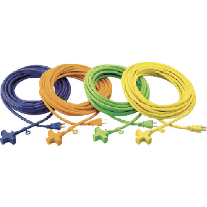 【CAINZ-DASH】トラスコ中山 3個口ソフトタイプ延長コード バイオレット TKC15-103PSVI【別送品】