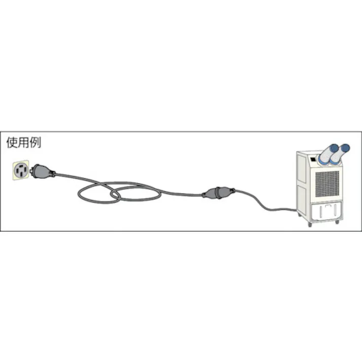 【CAINZ-DASH】トラスコ中山 三相200V延長コード 20M T4P20AW-20【別送品】