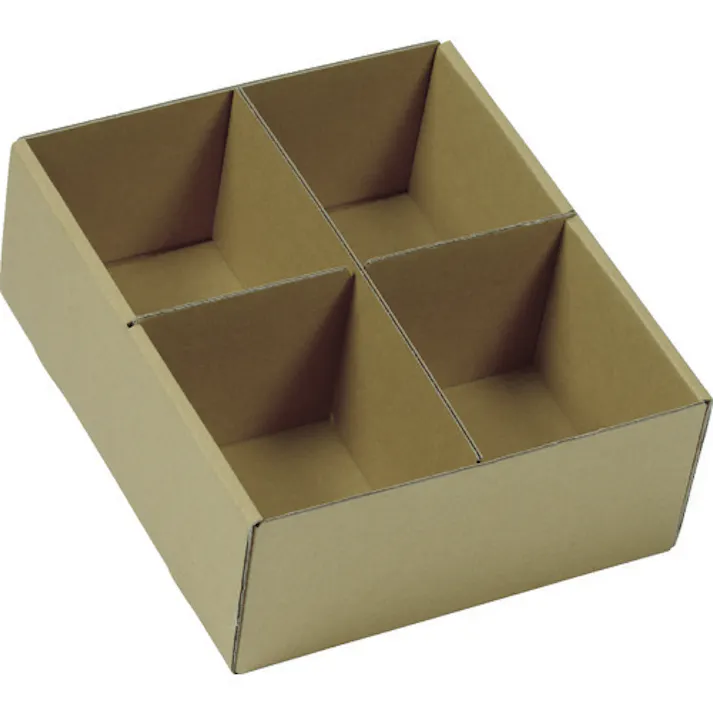 【CAINZ-DASH】トラスコ中山 大型パーツケース 段ボールバンラックケースM型引出し 内寸245×294×H110 仕切板2枚付 MM-2DB【別送品】