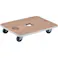 【CAINZ-DASH】トラスコ中山 木製平台車 ジュピター 450X450 φ75 200kg JUP-4545-200【別送品】
