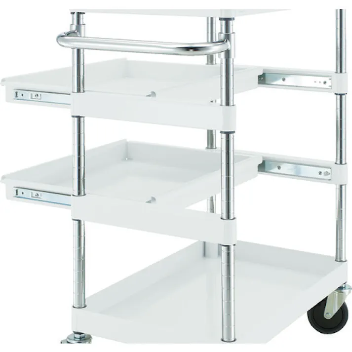 【CAINZ-DASH】トラスコ中山 スチール製ワゴン用スライド棚板 ツールワゴン フェニックスワゴン用 W750×D500 ヤンググリーン PEW-M75T-YG【別送品】