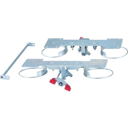 【CAINZ-DASH】トラスコ中山 プレス製台車　ドンキーカート用リング式ストッパー　自在４輪用 100JRS-4【別送品】