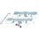 【CAINZ-DASH】トラスコ中山 プレス製台車　ドンキーカート用リング式ストッパー　自在４輪用 200JRS-4【別送品】
