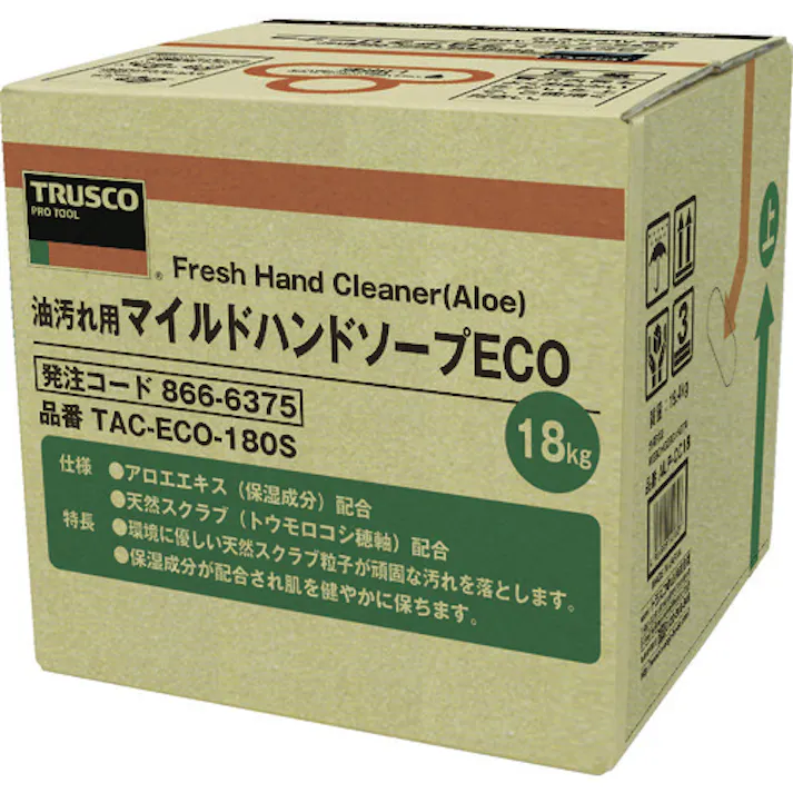 【CAINZ-DASH】トラスコ中山 マイルドハンドソープ ECO 18L 詰替 バッグインボックス TAC-ECO-180S【別送品】