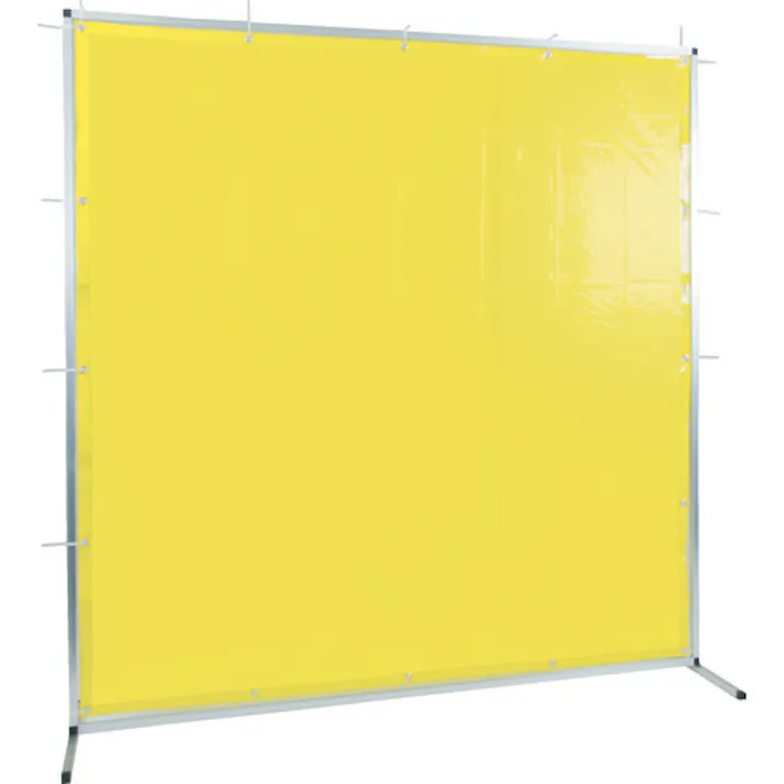 【CAINZ-DASH】トラスコ中山 溶接用遮光フェンス アルミ製 W2000XH2000 イエロー TYAF-2020-Y【別送品】