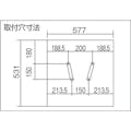 【CAINZ-DASH】トラスコ中山 ボール盤台　キャスター付 UB-N13C【別送品】