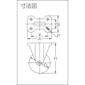 【CAINZ-DASH】トラスコ中山 耐油性ゴムキャスター　固定　Φ１３０ TYOK-130【別送品】