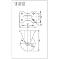 【CAINZ-DASH】トラスコ中山 耐熱性フェノールキャスター　固定　Φ１００ TYPBK-100【別送品】