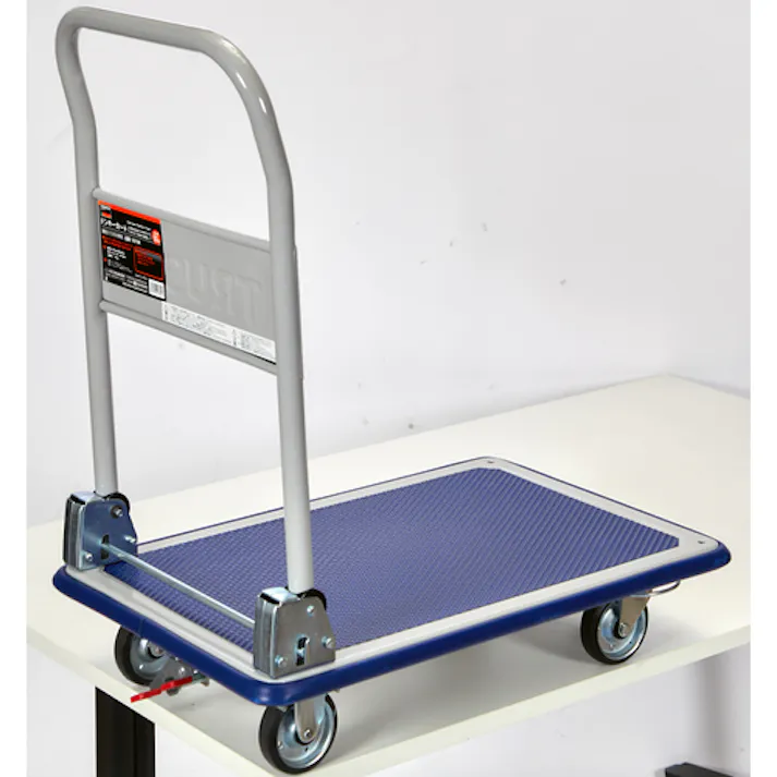 【CAINZ-DASH】トラスコ中山 プレス製台車 ドンキーカート 折畳 4輪リングストッパー付 101NJKRS-4【別送品】