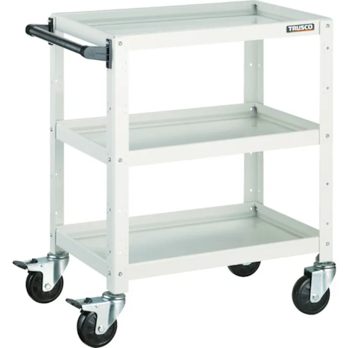 【CAINZ-DASH】トラスコ中山 ツールワゴン バーディワゴン 900X600XH600 2段 ホワイト BDW-692-W【別送品】