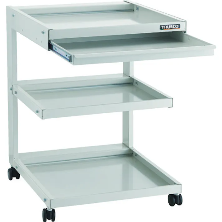 【CAINZ-DASH】トラスコ中山 ツールワゴン 補助ワゴン 引出付き 3段 HJW-3D【別送品】