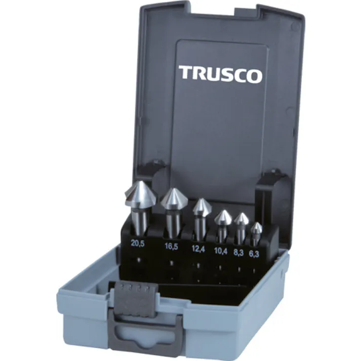 【CAINZ-DASH】トラスコ中山 カウンターシンクセット コバルトハイス 6本組 TSCS【別送品】