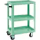 【CAINZ-DASH】トラスコ中山 ツールワゴン ドルフィン 高さ調節式 W600 4輪自在 ヤンググリーン DLWS-A963J-YG【別送品】