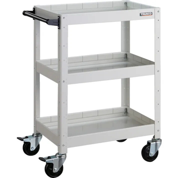 【CAINZ-DASH】トラスコ中山 ツールワゴン バーディワゴン 600X400XH880 深3段 ホワイト BDW-963F3-W【別送品】