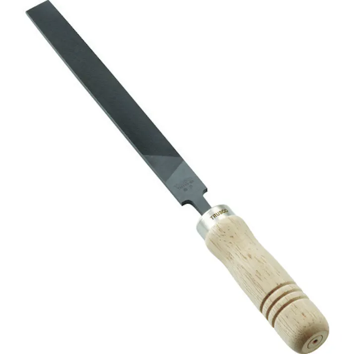 【CAINZ-DASH】トラスコ中山 鉄工用ヤスリ 木柄付 平 細目 刃長150 THI150-03-S【別送品】