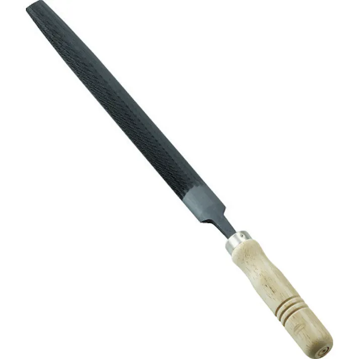 【CAINZ-DASH】トラスコ中山 鉄工用ヤスリ 木柄付 半丸 中目 刃長250 THA250-02-S【別送品】