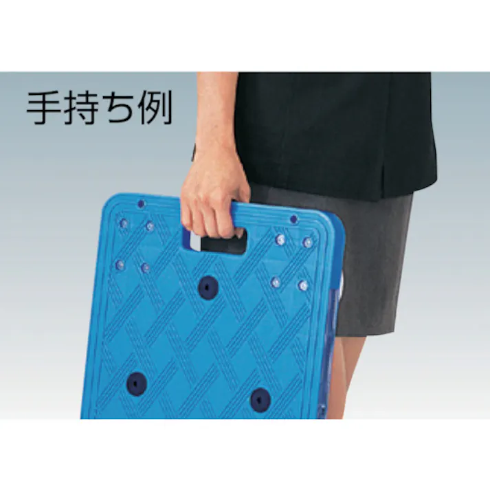 【CAINZ-DASH】トラスコ中山 樹脂製平台車 ルートバン 370X500 オール自在 オレンジ MP-500J【別送品】