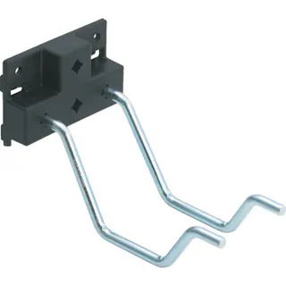 【CAINZ-DASH】トラスコ中山 パンチングパネル用クランクフック 2本タイプ B型ベース PFB-20W【別送品】