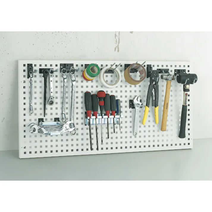 【CAINZ-DASH】トラスコ中山 パンチングパネル用フックバー 直線1本タイプ A型ベース PFA-10【別送品】