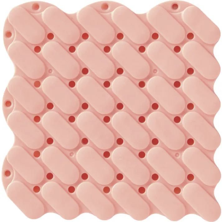 【CAINZ-DASH】トラスコ中山 抗菌・防炎ジョイントスノコ 素足用 ピンク TJSS15-P【別送品】