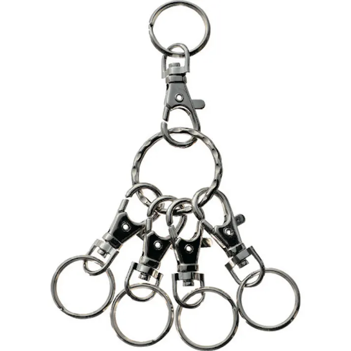 【CAINZ-DASH】トラスコ中山 キーホルダー リング シルバー TKHR-SV【別送品】