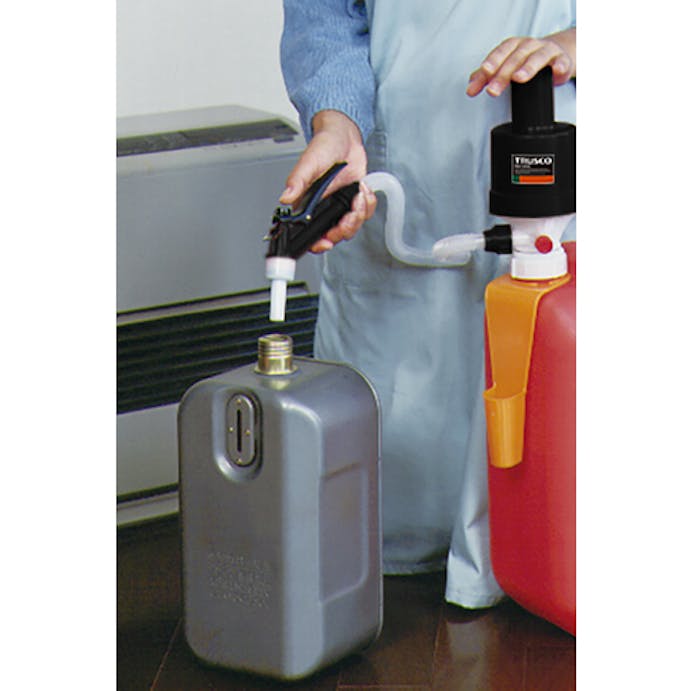 【CAINZ-DASH】トラスコ中山 給油用ポンプ　ＪＩＳ規格灯油缶対応（給油口６５ｍｍ用アダプター付） PKP5065【別送品】