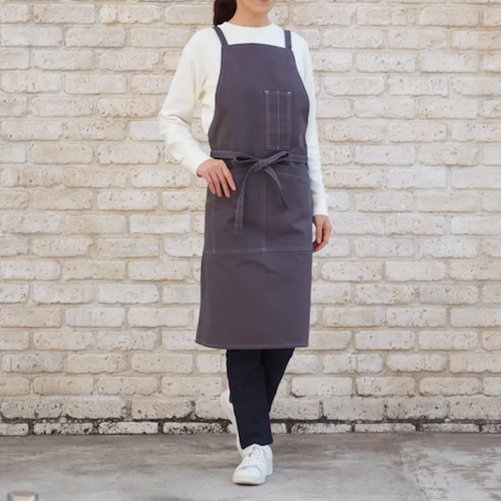 【CAINZ-DASH】トラスコ中山 【次回入荷2027年2月予定】キャンバスエプロン たすきタイプ グレー HEP-GY【別送品】