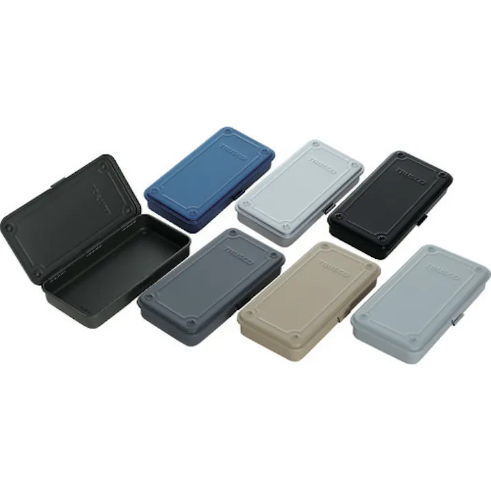 【CAINZ-DASH】トラスコ中山 トランク型工具箱 203X109X35 ブルー T-19【別送品】