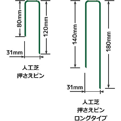 CAINZ-DASH】トラスコ中山 まとめ買い 人工芝押さえピン 50本入 JSOP