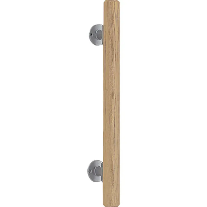 【CAINZ-DASH】トラスコ中山 縦型 ミニ手すり 35ΦX800 シルバ-ライトオ-ク HBIT800-SO【別送品】