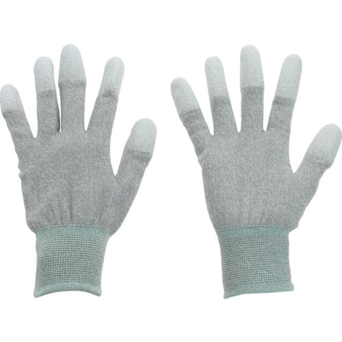 【CAINZ-DASH】トラスコ中山 銅繊維入ＥＳＤ手袋　指先コートタイプ　Ｍサイズ ESD-GFTM【別送品】