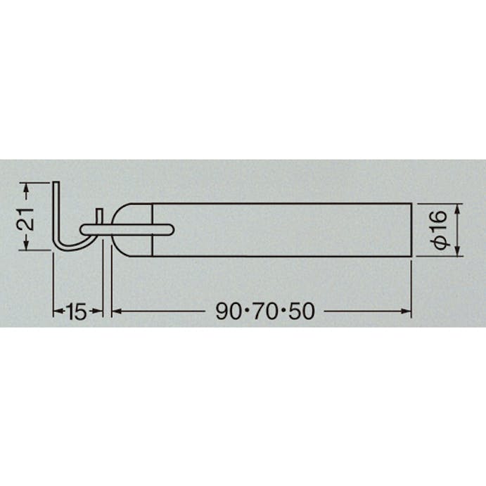 【CAINZ-DASH】トラスコ中山 扉用戸当り　アオリ止め付　７０　サテンゴールド DSF70-SG【別送品】