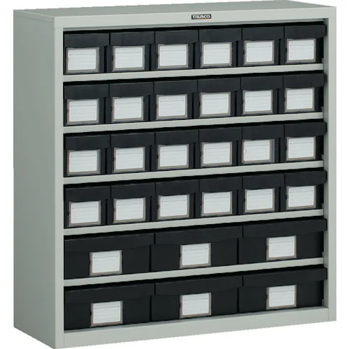 【CAINZ-DASH】トラスコ中山 コンテナラックケース バンラックケース L型 導電引出小X24 大X6個 H880 D305L-24S6L【別送品】