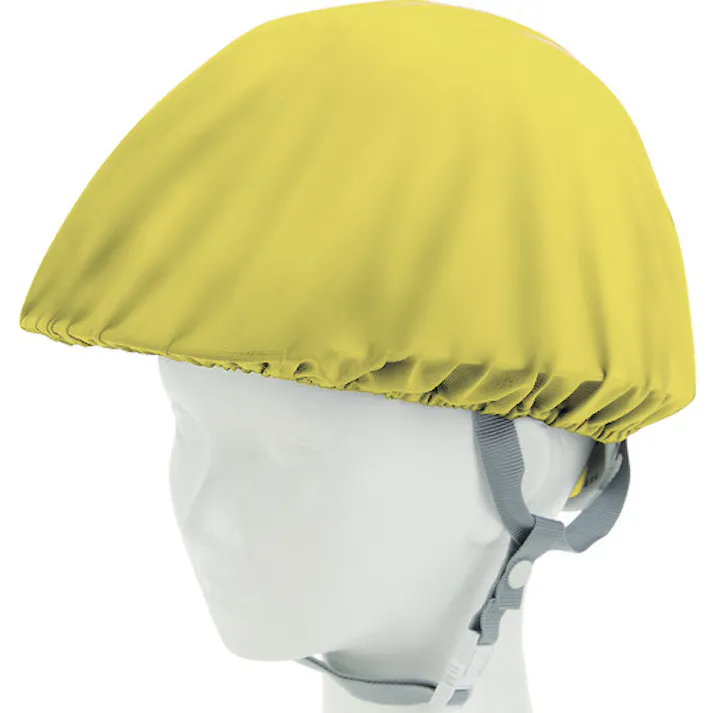 【CAINZ-DASH】トラスコ中山 ヘルメットカバー スポンジ生地付ソフトタイプ 黄色 HMCS-Y【別送品】
