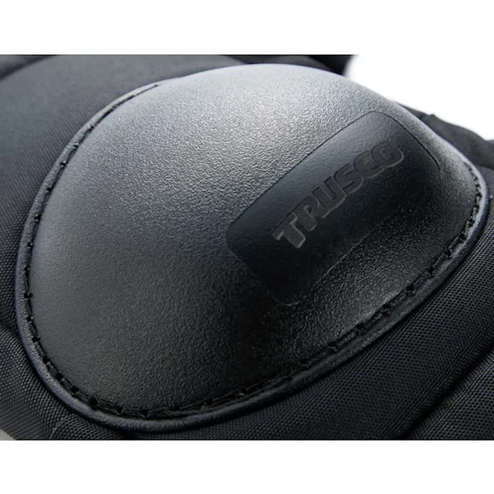 【CAINZ-DASH】トラスコ中山 膝パッド バックルタイプ 両足2個セット 黒 KPBT-BK【別送品】