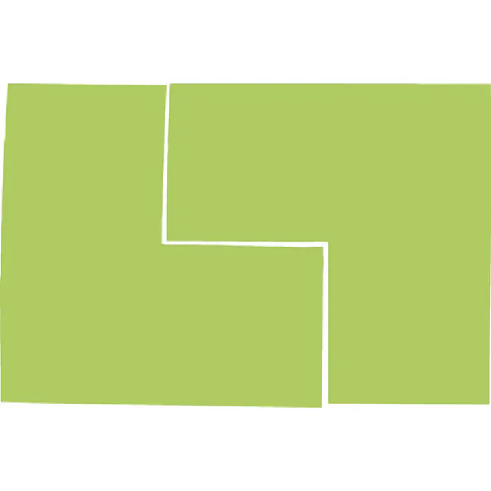 【CAINZ-DASH】トラスコ中山 蛍光L字シール イエロー 1シート2枚入 50x100x100 FLL502-Y【別送品】