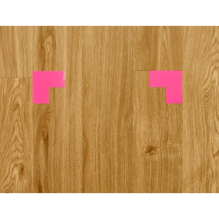 【CAINZ-DASH】トラスコ中山 蛍光L字シール イエロー 1シート2枚入 50x100x100 FLL502-Y【別送品】